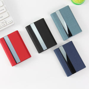 Porte-cartes de visite de luxe avec boucle magnétique, porte-cartes de visite fin en acier inoxydable, étui pour cartes de crédit et d'identité - Product Image 1