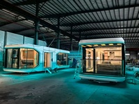 Cabine mobile de luxe, maison préfabriquée, design moderne personnalisé pour hôtel, villa, usage extérieur