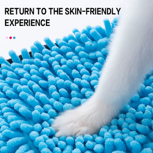 <span class=keywords><strong>Serviette</strong></span> pour chien ultra absorbante, séchage rapide, serviettes de bain pour animaux de compagnie, microfibre super shammy avec poches pour les mains, pour chiens et chats de petite, moyenne et grande taille - Product Image 2