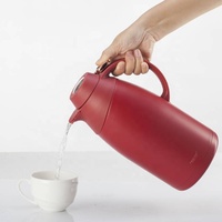 Jarra de Café de Plástico PINKAH de 2.0L, Termo de Doble Pared de Grado Alimenticio, Mantiene la Temperatura Caliente/Fría Durante 24 Horas, con Indicador de Temperatura, Estilo Árabe