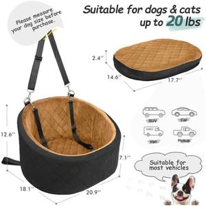 Transportín portátil para mascotas montado en el coche para perros pequeños Cierre de botón lavable desmontable-Característica transfronteriza de <span class=keywords><strong>Amazon</strong></span> Nueva cama para perros pequeños - Product Image 2