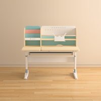 Table de lecture ergonomique en bois pour enfants ensemble de chaises avec étagère bureau d'étude réglable en hauteur pour enfants maison chambre meubles