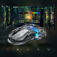 Souris de jeu GravaStar Mercury M2 Tri-Mode Hollow PAW3395 26000 DPI 1000 Hz 79 g RGB Ergonomique Ambidextre Esports