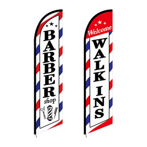 Bandera Publicitaria Exterior Personalizada Sin Poste, Bandera de Playa Tipo Swooper, Banderas y Pancartas Promocionales, Bandera de Pluma para Barbería - Product Image 1