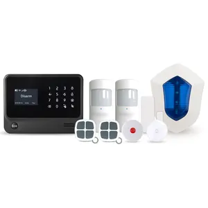 Sistema De Alarma Inalambrico/Cableado WiFi,GSM GPRS สำหรับ La Seguridad Del Hogar/Sistema De Seguridad Inalambrico มืออาชีพ