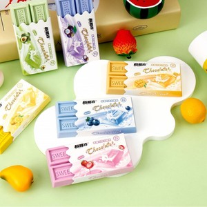 Gomma da Cancellare Ecologica Creativa a Forma di Gelato alla Frutta, Design Quadrato, per Bambini, Premio per la Classe, Riempimento per Astucci, Forniture per <span class=keywords><strong>Disegno</strong></span> - Product Image 4