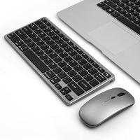 Ensemble clavier et souris sans fil rechargeable USB X522-1, mini, ultra-fin, portable, ergonomique pour PC portable, en stock