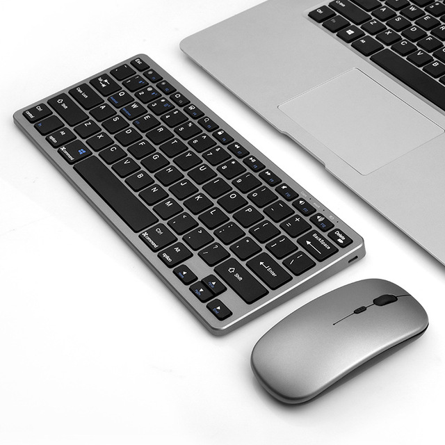 X522-1 Rechargeable USB Wireless Mini Slim Ultra-thin Portable Keyboard Mouse Set for PC Laptop Human-Ergonomic in Stock
