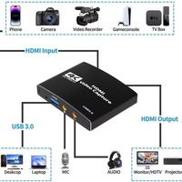 Hardrock True USB3.0/RCA Metall HD Video-Aufnahmekarte Plug & Play 1 Jahr Garantie Live-Stream-Aufnahme 4K 2K 1080P60 FCC CE