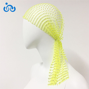 Ruidong all'ingrosso nuova moda donna all'aperto cappello da pirata berretto ciclismo Bead Bandana velo - Product Image 4