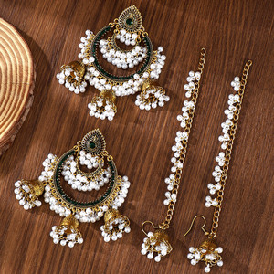 Pendientes Largos con Flecos y Campanas de Estilo Indio, Inspirados en la Cultura Tribal Bohemia, en Tono Dorado, con <span class=keywords><strong>Cadena</strong></span> para el Cabello - Product Image 5