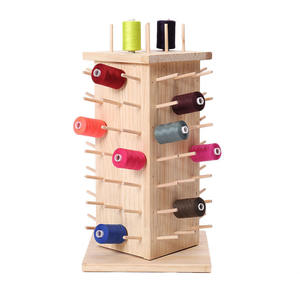 Wooden Thread Spool <b>Rack</b> <b>Rotatable</b> Sewing Storage Holder For Workshops Desktop Use - Product Image 2