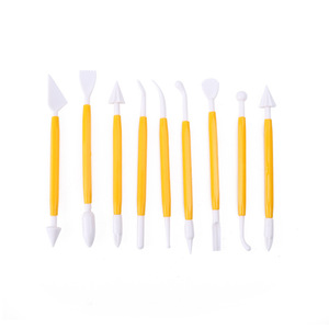 8 outils de sculpture en plastique pour fondant, couteaux à pâtisserie, outils de décoration de gâteaux, outils de modelage de poterie pour fleurs de gâteau - Product Image 5