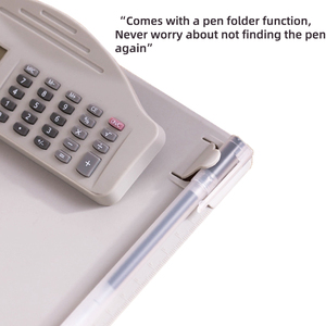 Tốt Nhất Hot Bán Đa Chức Năng 8-Chữ Số Năng Lượng Mặt Trời Ghi A4 Kích Thước Giấy Clipboard Điện Kép Máy Tính Với Cai Trị Cho Văn Phòng Thiết Bị - Product Image 4