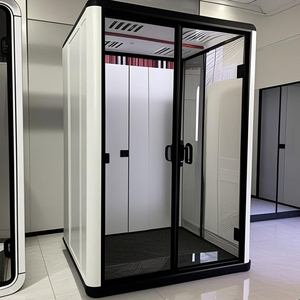 Sala de Reuniones Modular Insonorizada, Espacio de Trabajo de Oficina Ecológico, Cabina Insonorizada Privada para Bibliotecas Interiores y Aeropuertos - Product Image 4