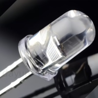 Diodes LED multicolores 50 pièces 5 mm Lentille transparente Composants électroniques 2 broches Clignotant lent/rapide Émettant de la lumière