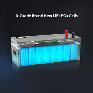 EPever IP65 배터리 12 볼트 200 암페어 메탈 케이스 LiFePO4 배터리 12.8V 25.6V 50Ah 100Ah 200Ah 300Ah 태양열 PV 인버터 - Product Image 4