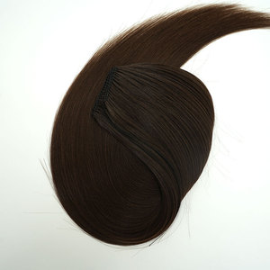 Extensiones de Cabello Humano Tejidas a Mano Lanxun con Plumas Visibles, Plumas Dobles y Línea de Ganchillo para Mujeres Blancas - Product Image 4
