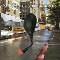 Miroir convexe grand angle pour moto, personnalisé, en gros, neuf, avec emballage en boîte