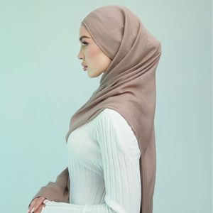 Baboom Écharpe Modal de Haute Qualité Tissé Doux Respirant 180*70cm Châle Double Couture Couleur Blocage Multifonction Toutes Saisons - Product Image 4