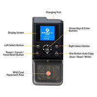 ICopy-XS Copiador de Tarjetas RFID Portátil Basado en Proxmark3 |   Lector/Grabador/Clonador RFID Portátil con Pantalla IPS de 1.3'' ICopy-XS
