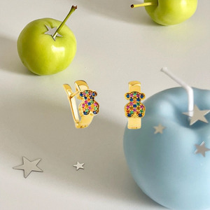 <span class=keywords><strong>Pendientes</strong></span> <span class=keywords><strong>de</strong></span> oso minimalistas <span class=keywords><strong>de</strong></span> joyería fina premium Touses, surtidos, con contorno hueco, apilables, <span class=keywords><strong>de</strong></span> cristal, accesorios <span class=keywords><strong>de</strong></span> alta gama para mujer - Product Image 6