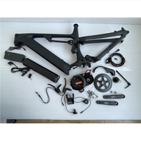 Cadre de vélo électrique à suspension intégrale Joyebike Dengfu E22 E23, cadre de vélo à pneus larges, M620 M630, cadre de vélo en carbone, ensemble de cadre de vélo électrique, moteur Bafang à entraînement central