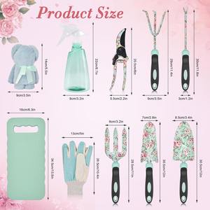 Custom <b>Garden</b> <b>Tools</b> <b>Set</b> Heavy Duty Floral Gardening <b>Tools</b> Kit with Non-Slip Rubber Handle Special Gardening Gifts - Product Image 2