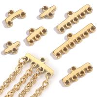 Connecteurs multi-boucles en acier inoxydable pour composants de lustres, fermoirs multi-brins pour colliers superposés, bracelets et bijoux