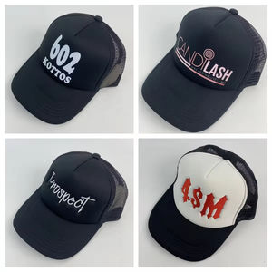 قبعة رياضية مخصصة بخمسة ألواح من الفوم الشبكي مع حبل، قبعة بيسبول وجولف، قبعة سائق شاحنة - Product Image 6