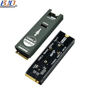 2026 新款 20Gbps USB 3.2 Type-E（前置 Type-C）转 M.2 PCI-E NVME M-Key 适配器转换卡 ASM3242 带铝制外壳 - Product Image 2