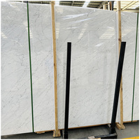 Losas de Mármol Blanco Carrara 100% Natural Italiano para Cocina, Villa, Pisos Interiores, Escaleras, Baños y Encimeras