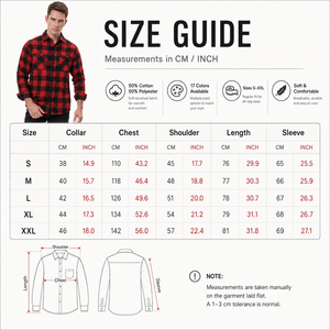 <span class=keywords><strong>Camicia</strong></span> in flanella a quadri Buffalo <span class=keywords><strong>rossa</strong></span> e nera da uomo, in cotone spazzolato, a maniche lunghe, con doppia tasca, stile Lumberjack, per l'autunno - Product Image 4