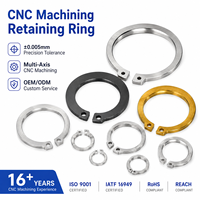 High Precision CNC Machining Stainless Steel Optical Micro Light Retaining Ring Custom Lens Press Ring for Camera Optics