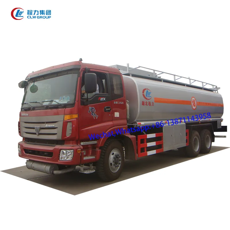 Foton 23000 ~ 25000 लीटर तेल टैंकर बिक्री 6x4 के लिए पोत 30 टन तेल टैंक ट्रक