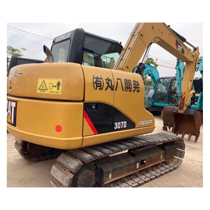 Mini-excavatrice Caterpillar CAT 307 d'occasion, certifiée CE, 5-7 tonnes, moteur Cummins, équipement de terrassement hydraulique d'occasion, avec godet. - Product Image 1