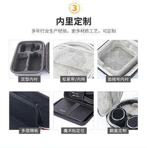 Étui de voyage compact pour inhalateur d'asthme, entretoise et masque organisateur de coque rigide en EVA pour accessoires, étui à fermeture éclair uniquement - Product Image 6