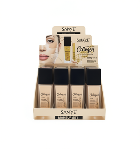 Ensemble de maquillage au collagène Sanye 30 ml, fond de teint avec acide hyaluronique pour le soin de la peau du visage - Product Image 1