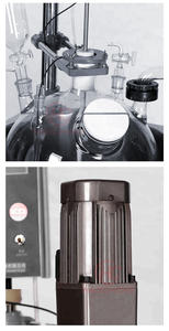 HCF-20 20L球形度高硼硅玻璃<span class=keywords><strong>3.3</strong></span>效率防爆化学单层玻璃反应器 - Product Image 3