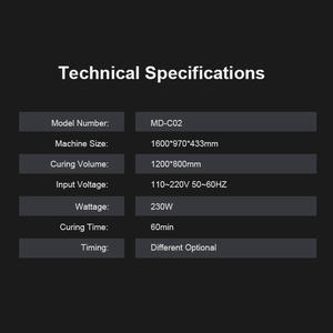 Oferta especial 1200*800mm nueva llegada Mini máquina de curado de luz Uv Led para pegamento Uv - Product Image 4
