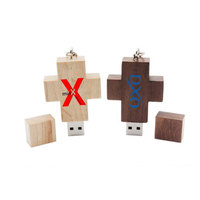 1GB 2GB 4GB 8GB 16GB 64GB Cruz de madera USB 3,0 Flash Drive Pluma DE BODA Pendrive con 2,0 Memory Stick Regalo cristiano Nuevo producto