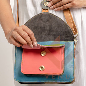 LW Women's Stylish Single <b>Strap</b> Cross Body Bag Genuine Leather Fringe <b>Shoulder</b> Sling for Girls Bohemian Style for Winter Spring - Product Image 5