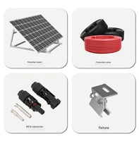 Module de panneau solaire monocristallin à haute efficacité 540W PWM/MPPT, système de stockage d'énergie domestique pour batterie au plomb-acide