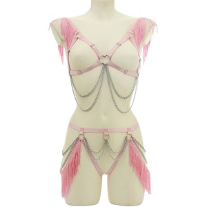 Kit de Bondage SM réglable pour femmes avec barre d'écartement de col de <span class=keywords><strong>soutien</strong></span>-<span class=keywords><strong>gorge</strong></span> creux et contraintes pour jouets sexuels vaginaux/anaux - Product Image 5