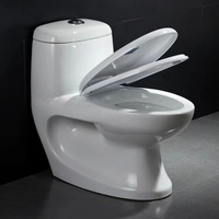 Ensemble de salle de bains sanitaire une pièce WC bon marché WC prix de vente housse de toilette siège blanc toilette en céramique