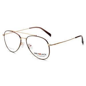 Jack Wear – monture de lunettes ovale minimaliste en métal, monture complète, unisexe, confortable pour adultes, SF9005 - Product Image 4