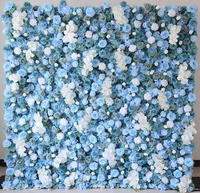 Magnifique Fond de Mariage Floral en Gros, Rideau de Décoration Murale Artificielle en Panneaux de Fleurs Blanches pour Événements et Fêtes