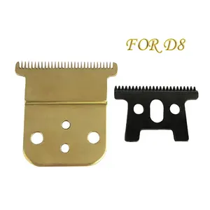 Wholesale 24pcs razor blade-24 Teeth Ceramic Blade set D7 Replacement Steel and Fixed Blade for D8 Pro Lid Hair Clipper Trimmer