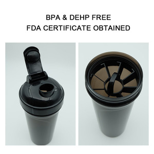 कस्टम 16 औंस 25 oz gourdde खेल शेकर बोतल लीक प्रमाण बीपा मुक्त प्लास्टिक प्रोटीन जिम प्रोटीन शेकर बोतल - Product Image 2