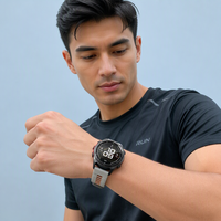 Montre connectée GPS F8 Pro 51 mm AMOLED ronde, tracker sportif, étanche, montre de fitness
